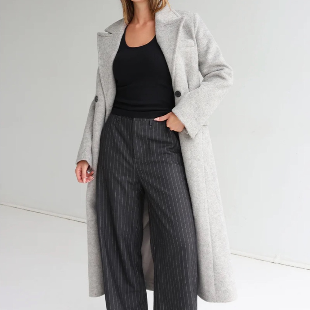 Gray Pinstripe Women's Pants